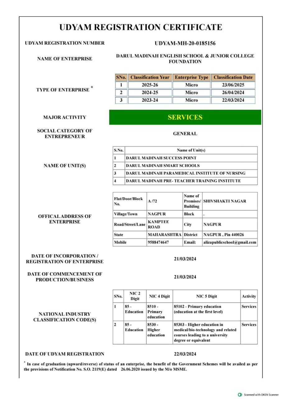 M.S.M.E.CERTIFICATE 